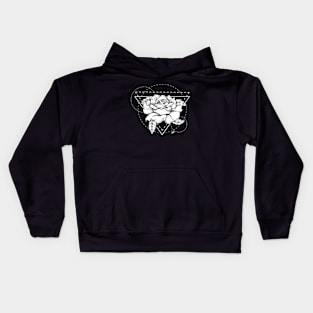 Geometric rose Kids Hoodie